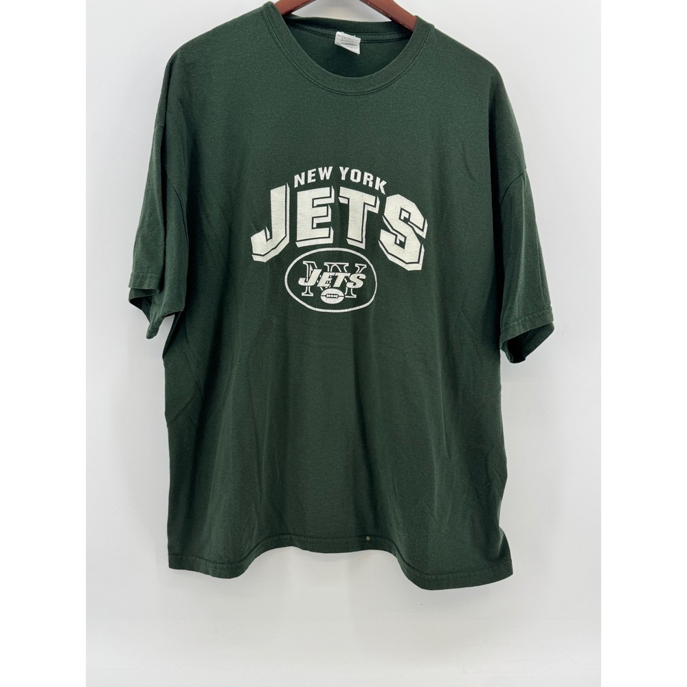 New York Jets‎ Gang Green Graphic T-Shirt Mens 2XL Green Gildan Ultra Blend NFL